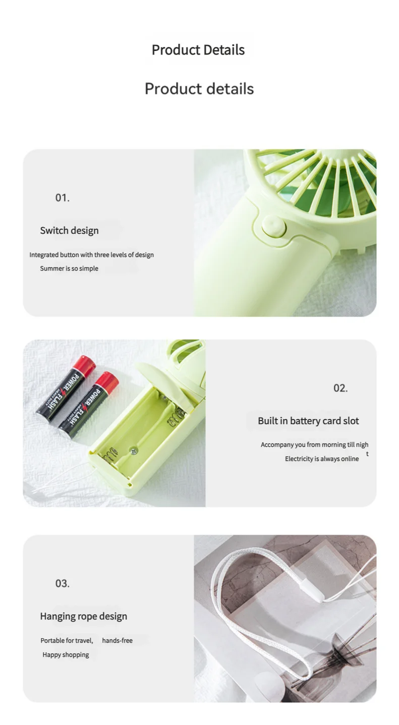 Mini Ventilator Portabil - Compact & Ușor de Buzunar